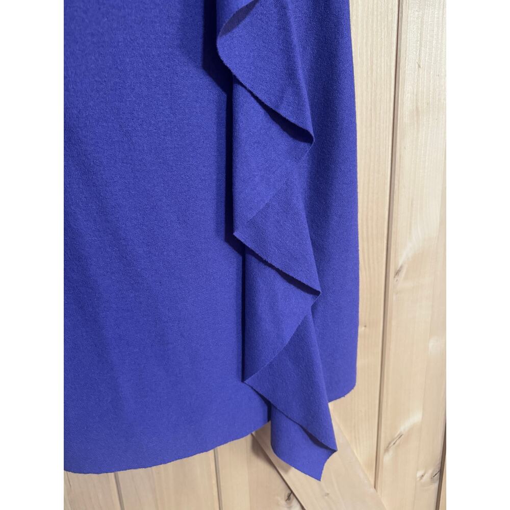 Tory Burch | Purple 100% Wool Lined Sleeveless Sheath Dress | Size XS - Picture 3 of 12